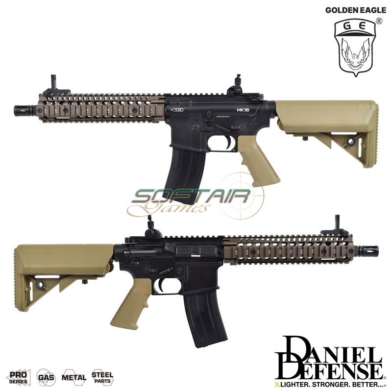 GAS Rifle DANIEL DEFENSE MK18 9.5" TWO-TONE Golden Eagle (ge-6592mt) GAS Rifle DANIEL DEFENSE MK18 9.5" TWO-TONE Golden Eagle (ge-6592mt)