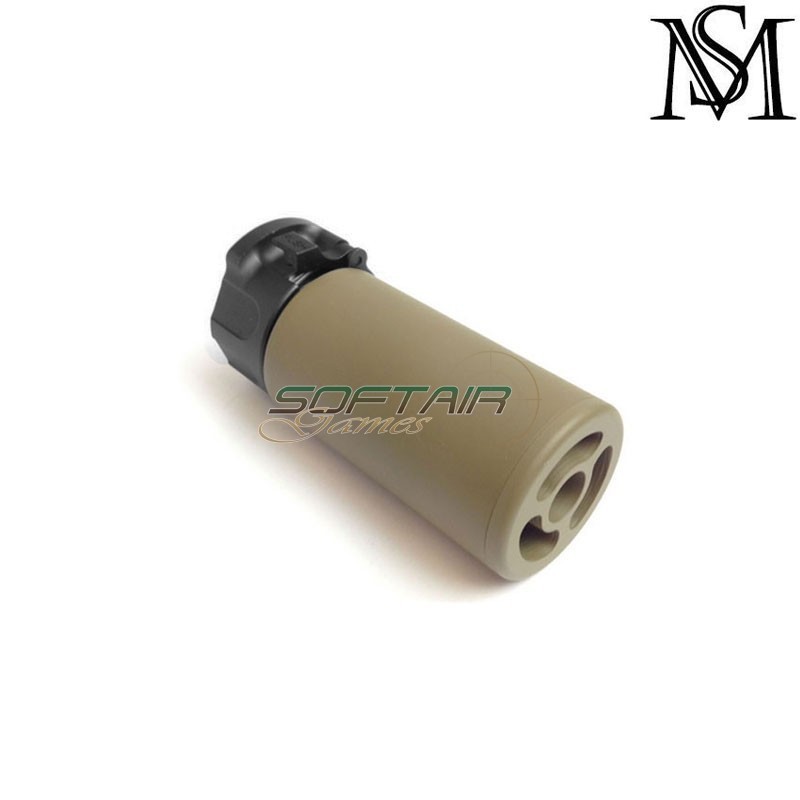 Silencer & flash hider surefire style warden dark earth 14mm ccw milsim series (ms-260-de) Silencer & flash hider surefire style warden dark earth 14mm ccw milsim series (ms-260-de)
