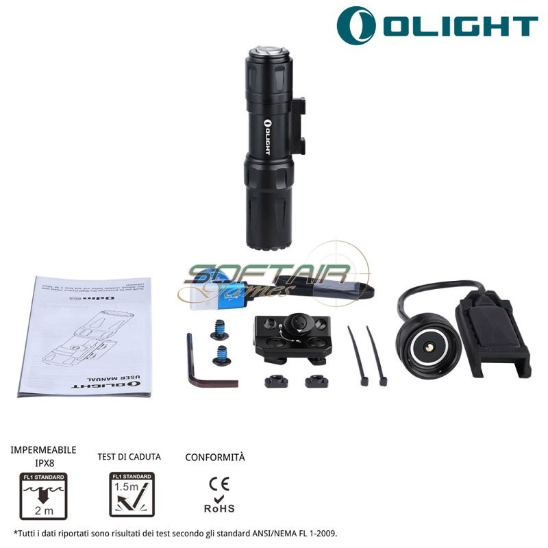 Torcia ODIN Mini 1250 lumen BLACK Olight (ol-007-bk)