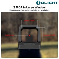 Red Dot OSIGHT RED con Powerbank Olight (ol-026-bk)