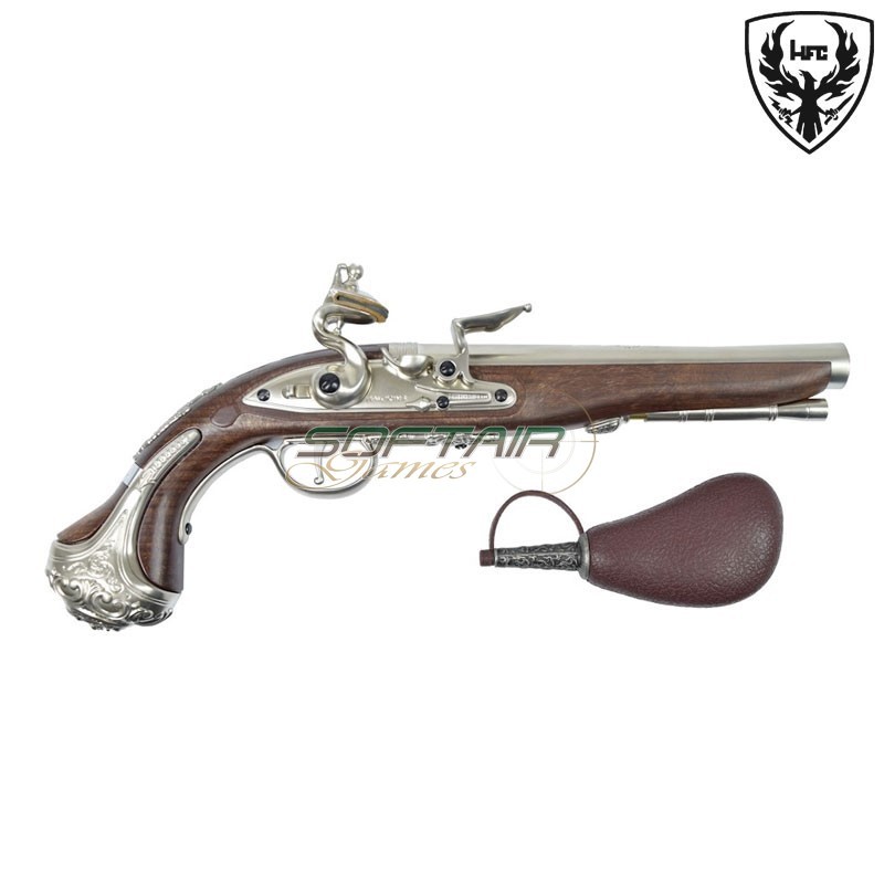 Pistola a GAS Flintlock "George Washington" SILVER HFC (HG 501SN)