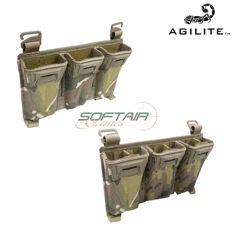 PINCER PLACARD™ MULTI-CALIBER Triple Mag Pouch RANGER GREEN Agilite (8038.1rng1sz)