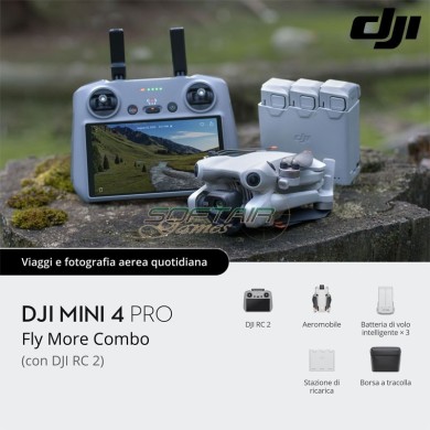 DJI Mini 4 Pro Fly More Combo e DJI RC 2 (DJM4P2) DJI Mini 4 Pro Fly More Combo e DJI RC 2 (DJM4P2)