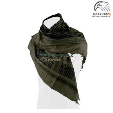 Shemag AFGHAN Black/Green Defcon 5 (D5-SHAFG-OD)