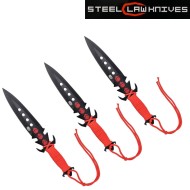 3 throwing knives set red dragon sck (cw-715) 3 throwing knives set red dragon sck (cw-715)