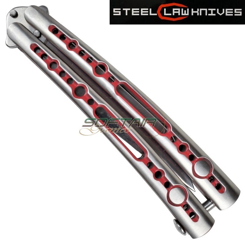 Butterfly knife red details sck (cw-085-6)