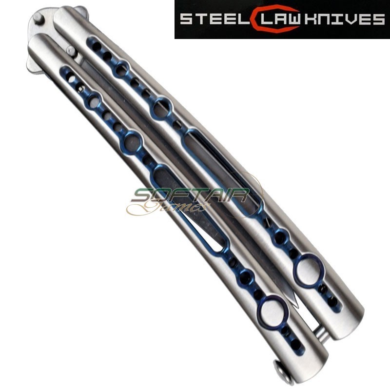 Coltello butterfly blue details sck (cw-085-1)