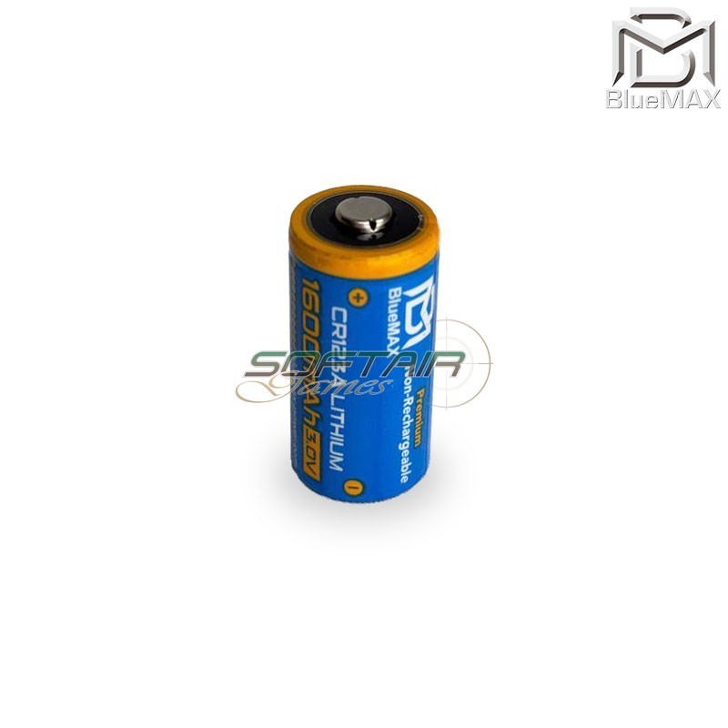 Battery CR123A 3.0v 1600mAh 16340 Bluemax-power® (CR123A / 3030) Battery CR123A 3.0v 1600mAh 16340 Bluemax-power® (CR123A / 3030)