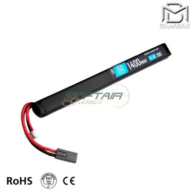 Batteria LiPo connettore Mini Tamiya 11.1v X 1400mah 20c Slim Stick type BlueMax-Power® (2113)