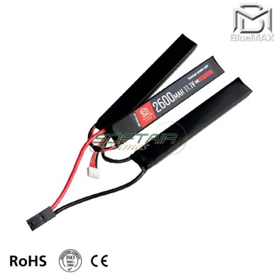 Batteria LiPo connettore Mini TAMIYA 11.1v X 2600mah 30c/60c CQB Type Bluemax-power® (2108)