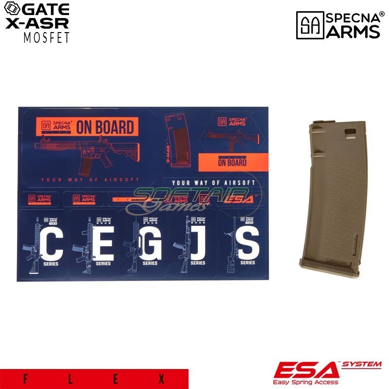 Fucile elettrico SA-F03 FLEX™ X-ASR LC style HALF-TAN Specna Arms® (spe-01-040554)