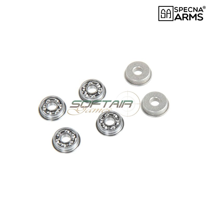 Boccole in acciaio da 8 mm cuscinettate J-Cage Aether™ Specna Arms (spe-08-044951)