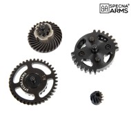 Shellised Helical gear set DSG 9:1 CNC Steel Specna Arms (spe-08-045826) Shellised Helical gear set DSG 9:1 CNC Steel Specna Arms (spe-08-045826)
