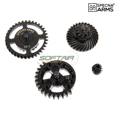 Shellised Helical gear set 16:1 CNC Steel Specna Arms (spe-08-045829)