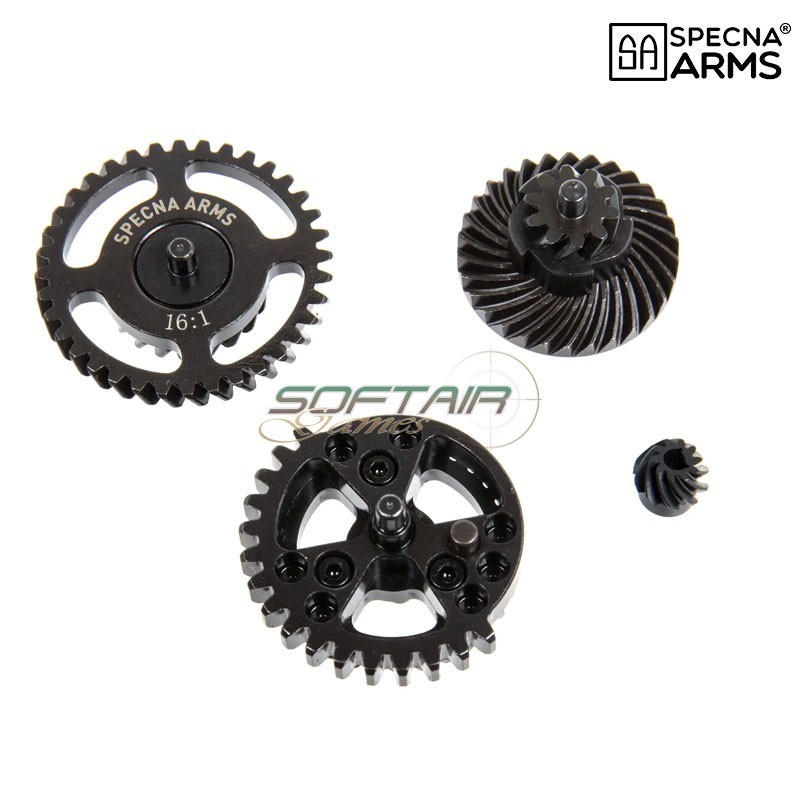 Shellised Helical gear set 16:1 CNC Steel Specna Arms (spe-08-045829) Shellised Helical gear set 16:1 CNC Steel Specna Arms (spe-08-045829)