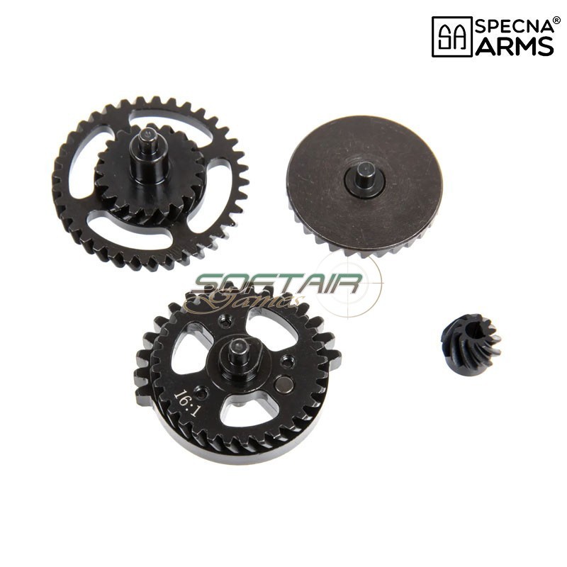 Shellised Helical gear set 16:1 CNC Steel Specna Arms (spe-08-045829) Shellised Helical gear set 16:1 CNC Steel Specna Arms (spe-08-045829)