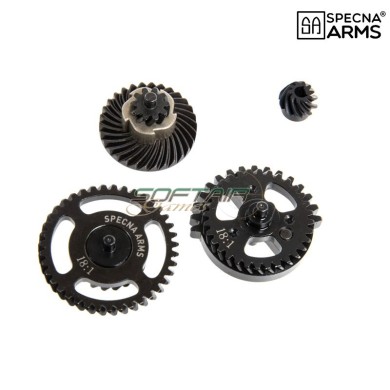 Shellised Helical gear set 18:1 CNC Steel Specna Arms (spe-08-045830)