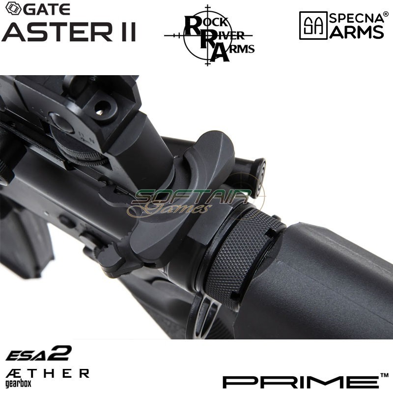 Fucile elettrico RRA SA-P01 Prime™ M4A1 Aster II ETU - Motore Brushless BLACK Specna Arms® (spe-01-043628)