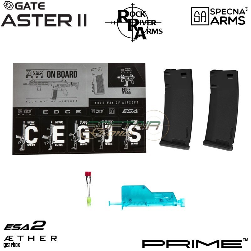 Fucile elettrico RRA SA-P01 Prime™ M4A1 Aster II ETU - Motore Brushless BLACK Specna Arms® (spe-01-043628)