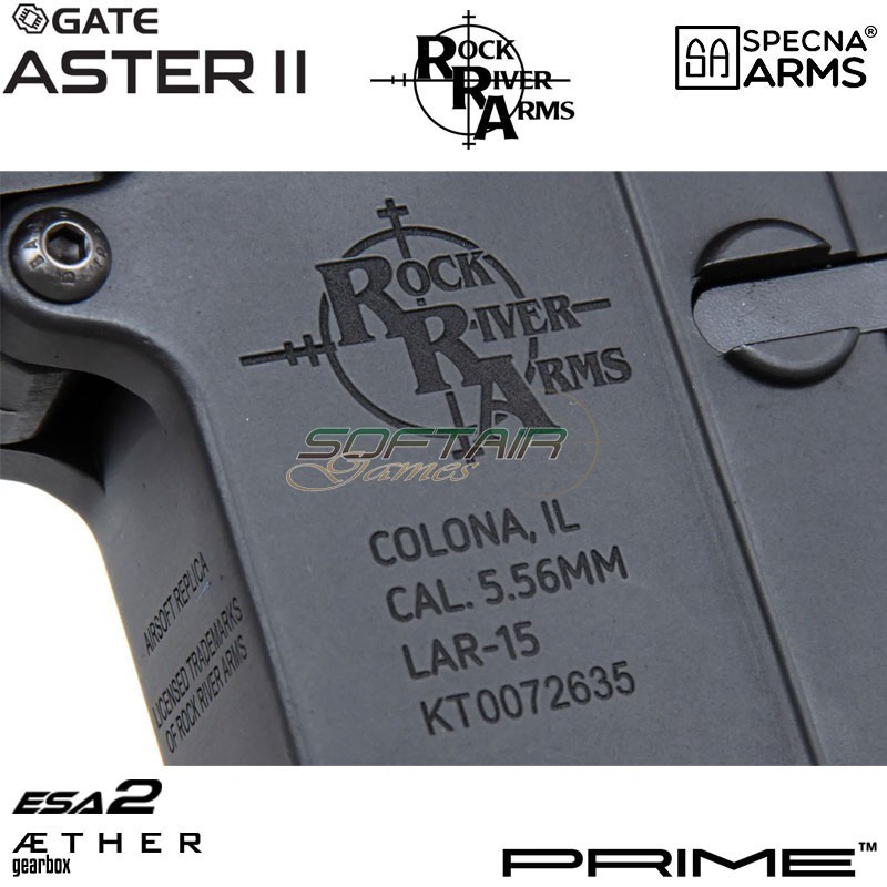 Electric rifle RRA SA-P01 Prime™ M4A1 Aster II ETU - Brushless Motor BLACK Specna Arms® (spe-01-043628)