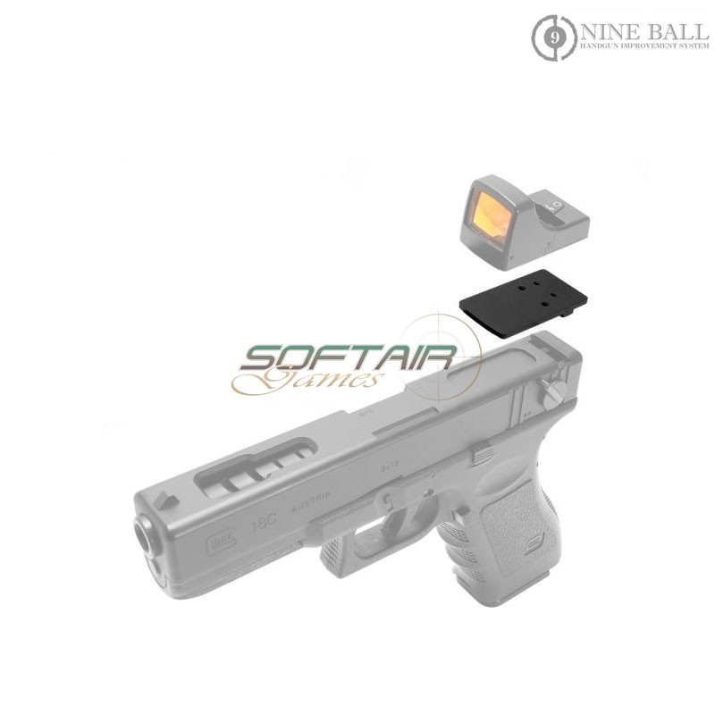 MICRO PRO Direct mount BLACK for GLOCK G18C AEP Nine Ball (nb-165817)