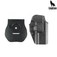 Rigid Holster CQC Battle Style BLACK for SIG SAUER M17 Laylax (la-174628)