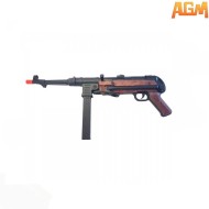Electric Rifle Mp40 Wood Smg Agm (Mp-007w) Electric Rifle Mp40 Wood Smg Agm (Mp-007w)