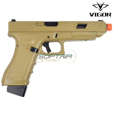 Blowback gas pistol tan GL TYPE (vg1-c-tan)