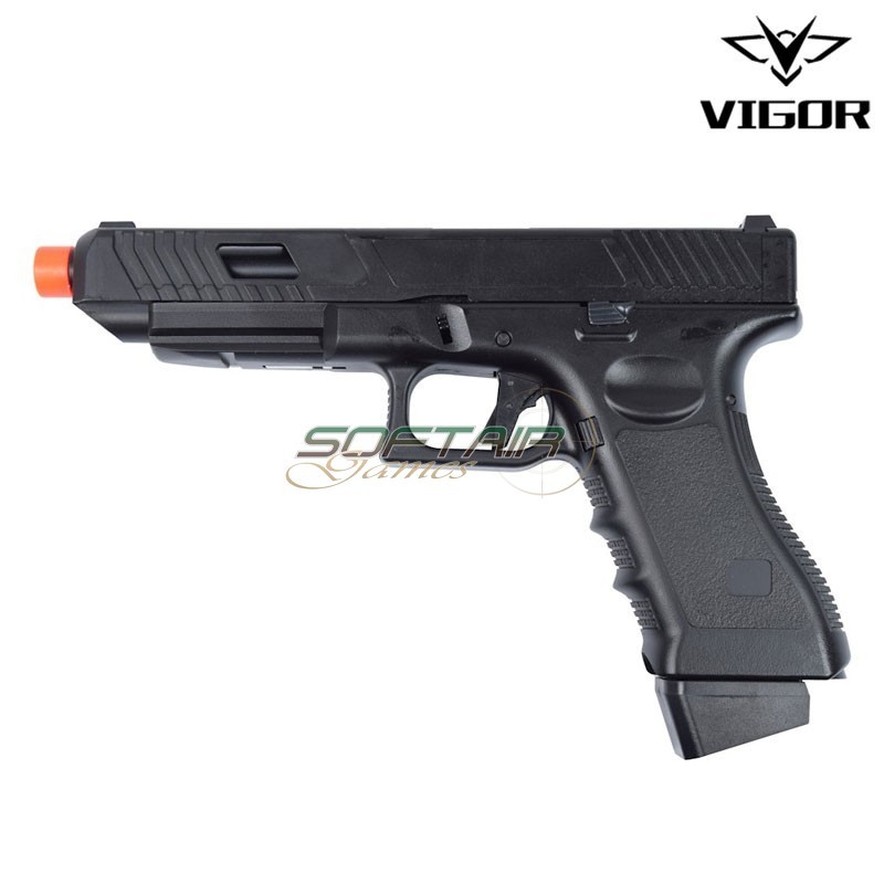 Pistola a gas scarrellante nera GL TYPE Vigor (vg1-c)