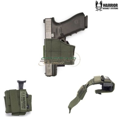 Universal Pistol Holster For Left Handed RANGER GREEN Warrior Assault Systems (w-eo-uph-l-rg)