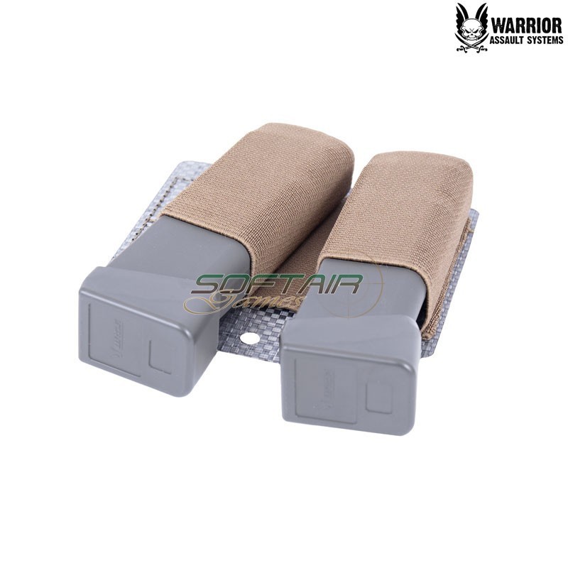 T1 Tegris Double Elastic 9mm COYOTE TAN Warrior Assault Systems (w-t1-de-9-ct)