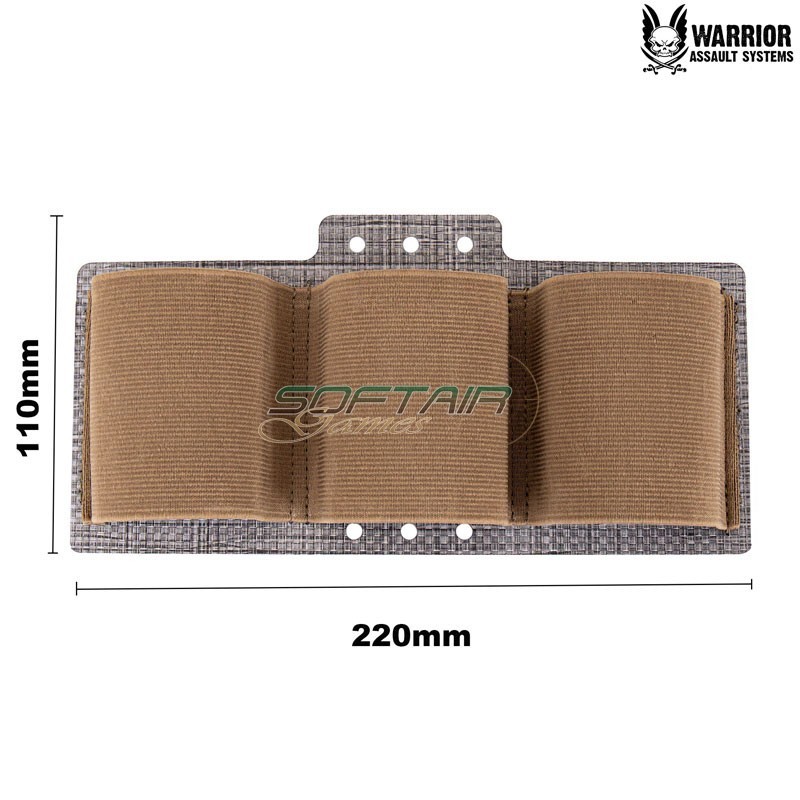 T1 Tegris Triple Elastic 5.56mm COYOTE TAN Warrior Assault Systems (w-t1-te-556-ct)