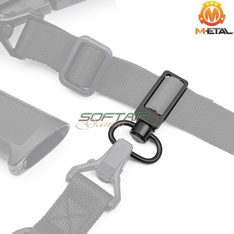 Attacco cinghia da 2 a 1 punto BLACK Metal® (me4049-b)