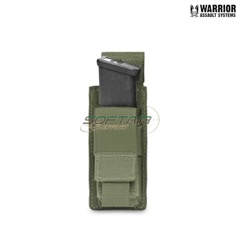 Single 9mm Pistol Magazine Pouch Olive Drab Warrior Assault Systems (w-eo-spda-9-od)