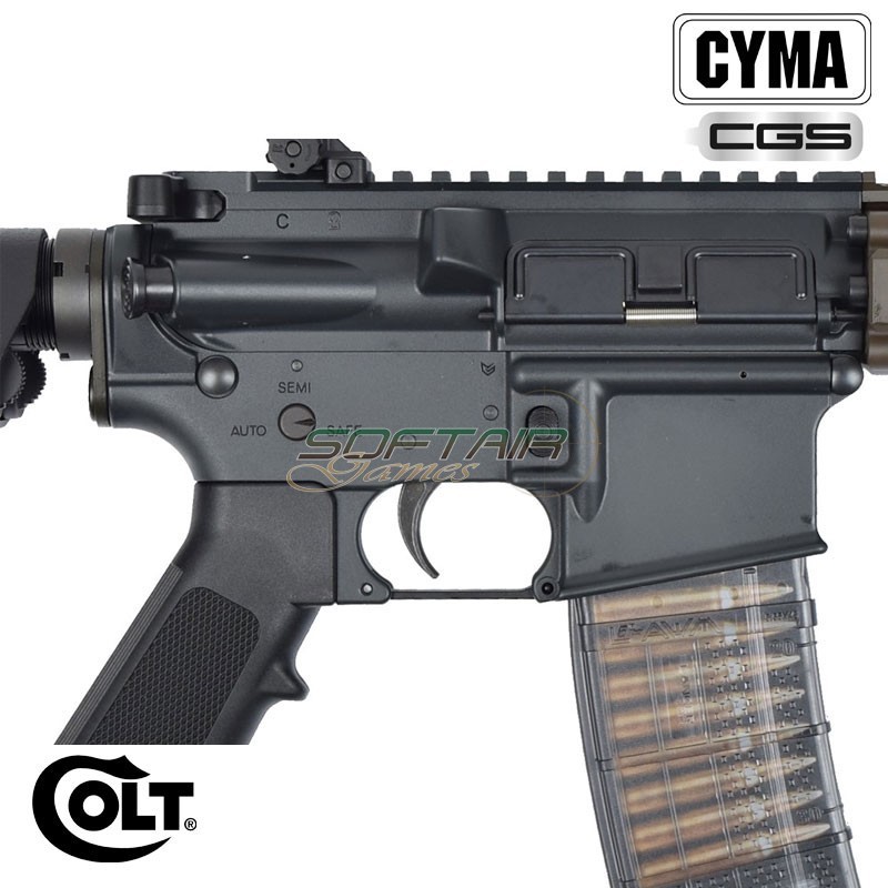 Fucile a GAS COLT M4A1 10.5" BLACK/BRONZE Cyma CGS (cm-colt-gbb-m4a1)