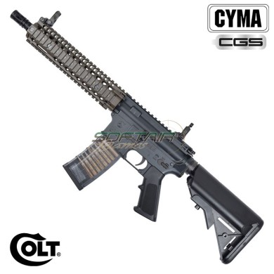 GAS Rifle COLT M4A1 10.5" BLACK/BRONZE Cyma CGS (cm-colt-gbb-m4a1)
