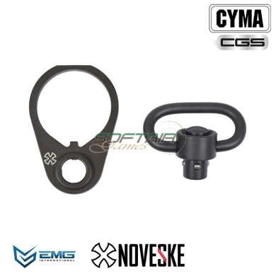 Anelllo QD Noveske e Gancio cinghia BLACK CYMA CGS (cm-novot5)