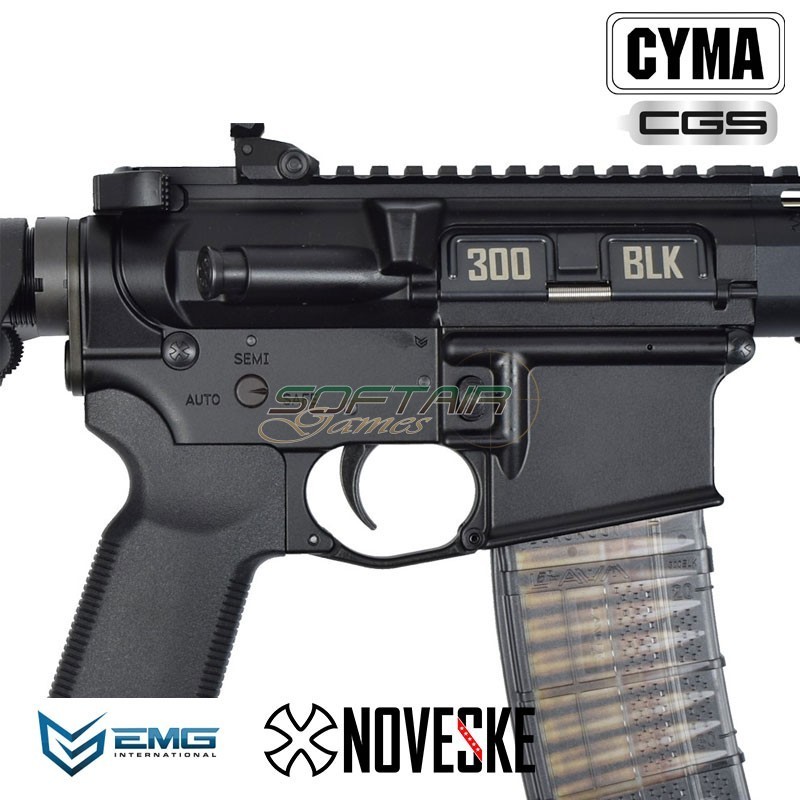 Fucile a GAS Noveske N4 NSR9 DEVGRU GBB Black EMG by CYMA CGS (cm1201b)