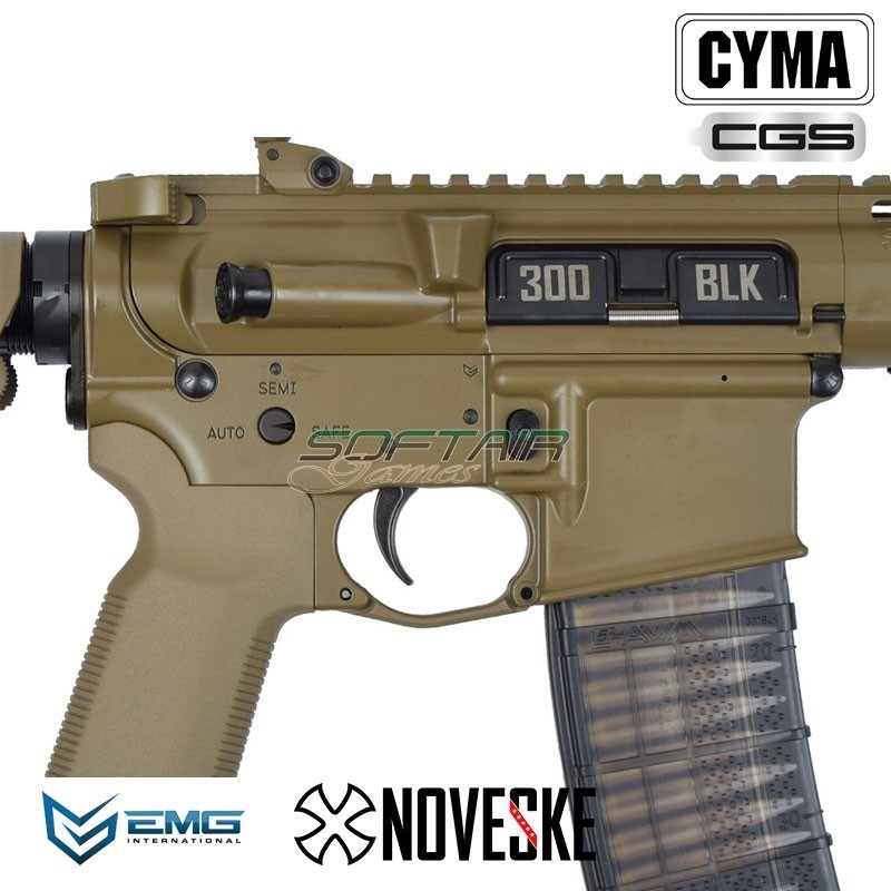 Fucile a GAS Noveske N4 NSR9 DEVGRU GBB FDE EMG by CYMA CGS (cm1201t)