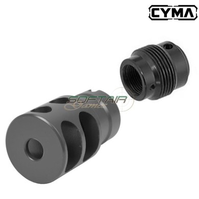 Flash hider for AK series Black DTK2 style CYMA (c214)