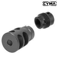 Flash hider for AK series Black DTK2 style CYMA (c214)