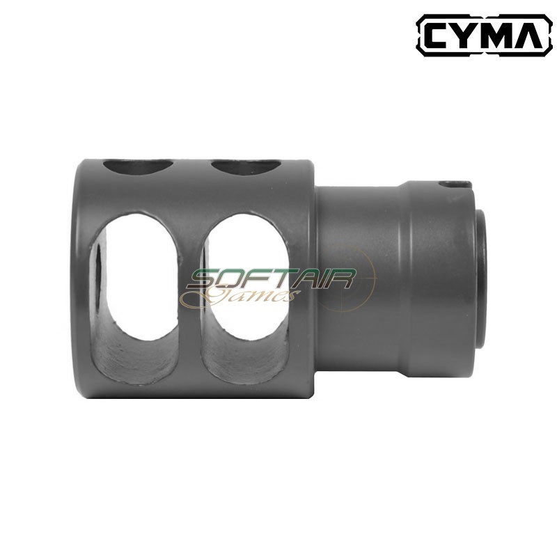 Flash hider for AK series Black DTK2 style CYMA (c214)