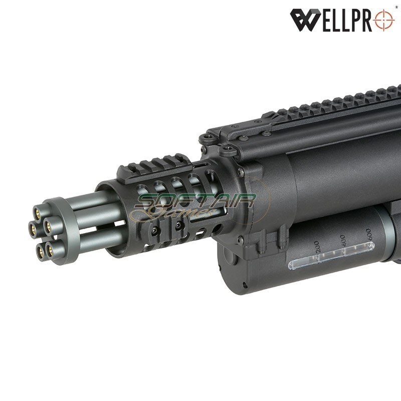 Rotary Minigun WE23-MINI Black WELL PRO (we23-mini)