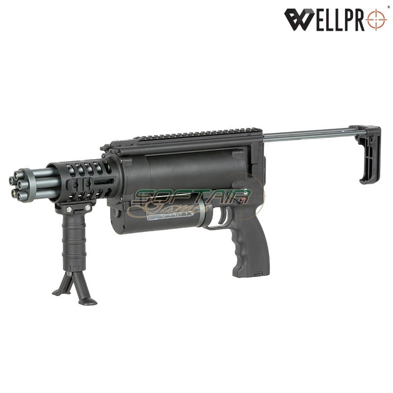 Rotary Minigun WE23-MINI Black WELL PRO (we23-mini)