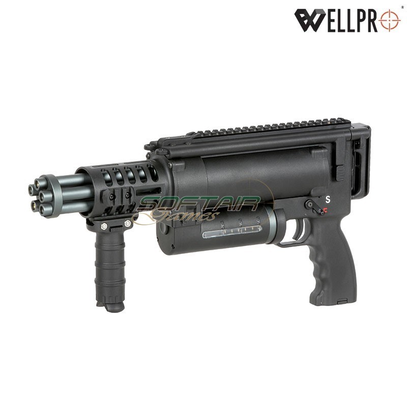 Rotary Minigun WE23-MINI Black WELL PRO (we23-mini)