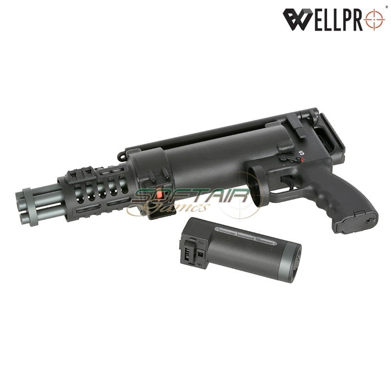 Rotary Minigun WE23-MINI Black WELL PRO (we23-mini)