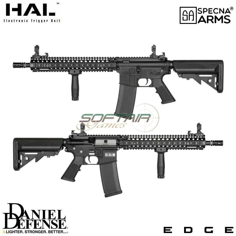 Electric rifle Daniel Defense® SA-E26 MK18 Edge™ Hal Etu BLACK Specna Arms® (spe-01-041354)
