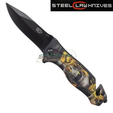 Spring assisted pocket folding knife death tech SCK (cw-211)