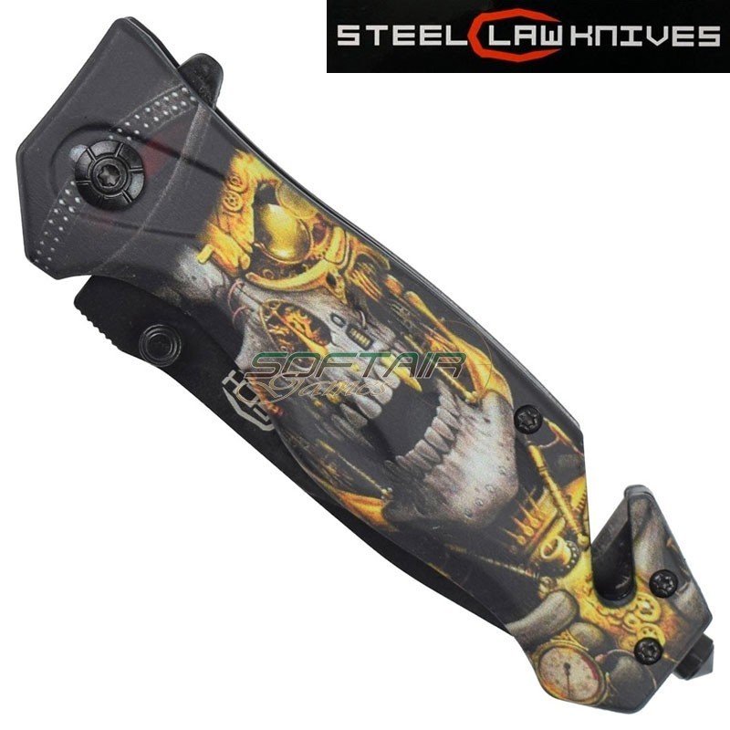 Spring assisted pocket folding knife death tech SCK (cw-211)