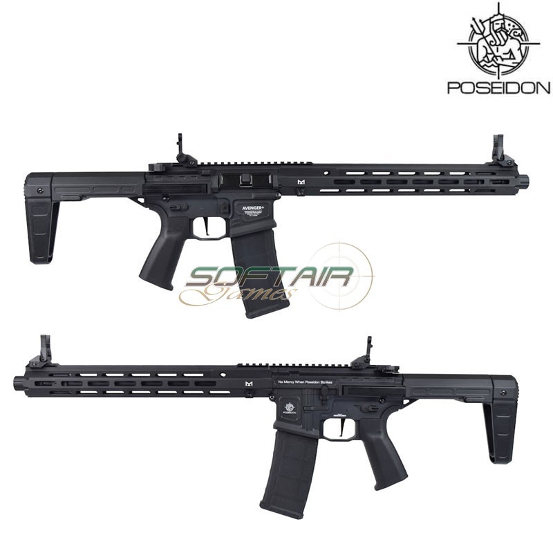 Electric Rifle AVENGER + SNIPER Black MEDUSA Poseidon (paeg-a+s bk)